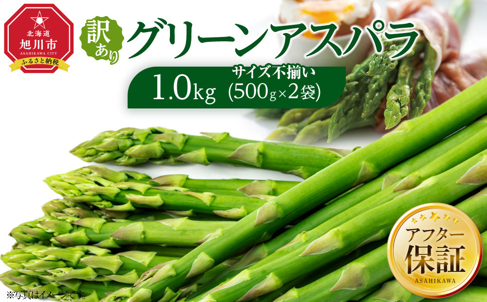 【先行予約】訳ありグリーンアスパラサイズ不揃い1kg（500g×2袋）2026年5月から発送開始予定&nbsp;【&nbsp;アスパラ&nbsp;アスパラガス&nbsp;朝採り&nbsp;とれたて&nbsp;野菜&nbsp;旬&nbsp;小分け&nbsp;保存&nbsp;産直&nbsp;産地直送&nbsp;お取り寄せ&nbsp;旭川市&nbsp;北海道&nbsp;】_04841