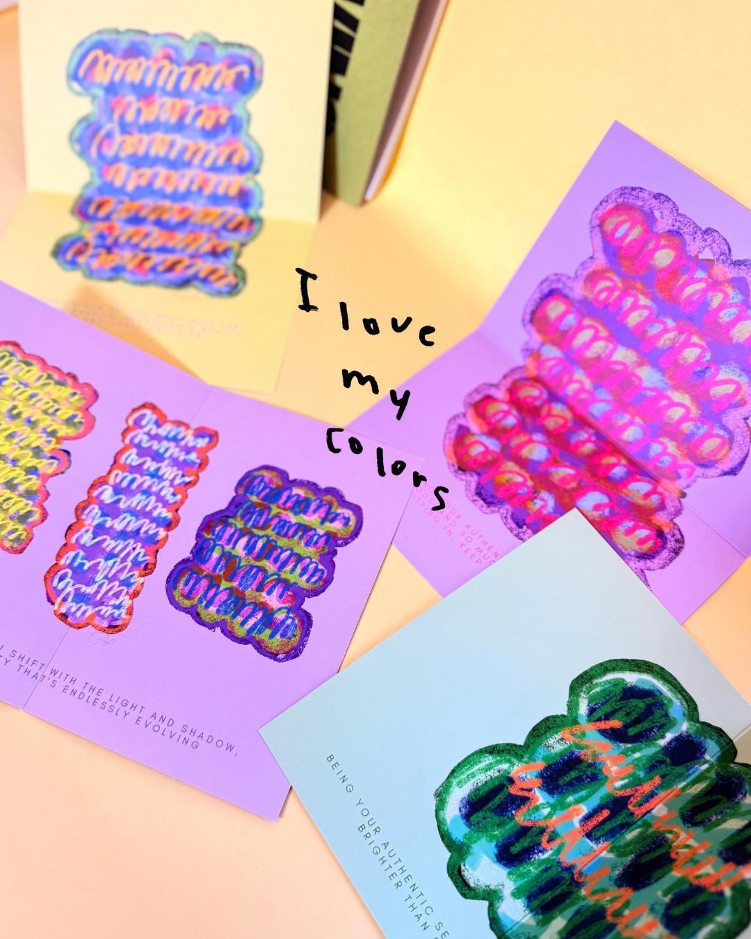 大切な人に送る ラブレター / グリーティングカード ４枚組