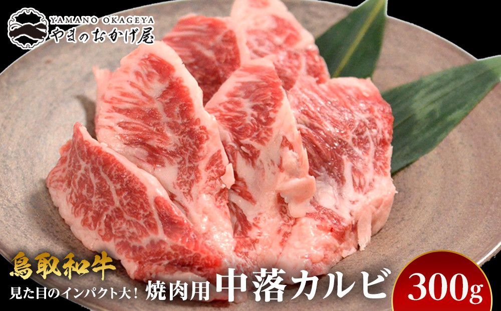 57.鳥取和牛 焼肉用 中落カルビ 300g【国産 鳥取和牛 和牛 焼肉 肉 にく 鳥取県 北栄町 おすすめ 人気】