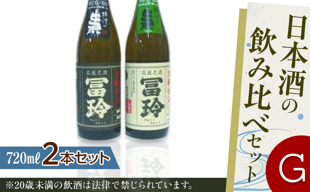 424.日本酒の飲み比べセット【Ｇ】 | お酒 日本酒 酒 アルコール 飲み比べ セット 鳥取県 北栄町 おすすめ 人気  