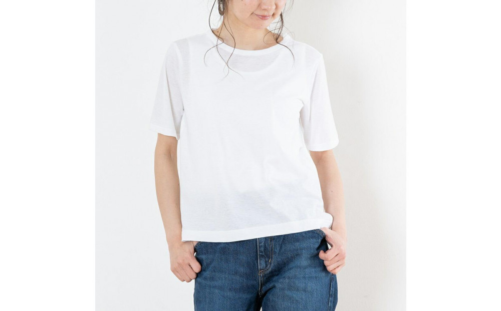 レディースカットソー&nbsp;半袖&nbsp;オフホワイト&nbsp;M