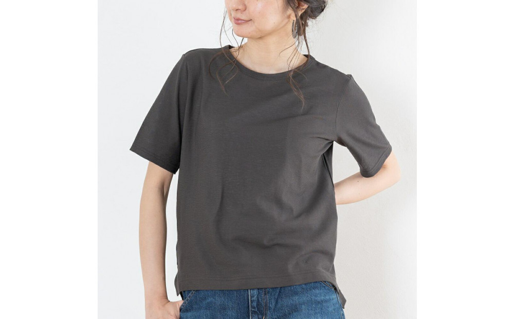 レディースカットソー&nbsp;半袖&nbsp;モカチャコール&nbsp;M