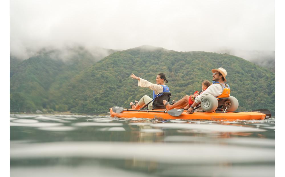 【HOBIEカヤック】カリフォルニア生まれの新感覚ミズアソビ体験 MIRAGE COMPASS DUO(2人乗り足漕ぎカヤック)