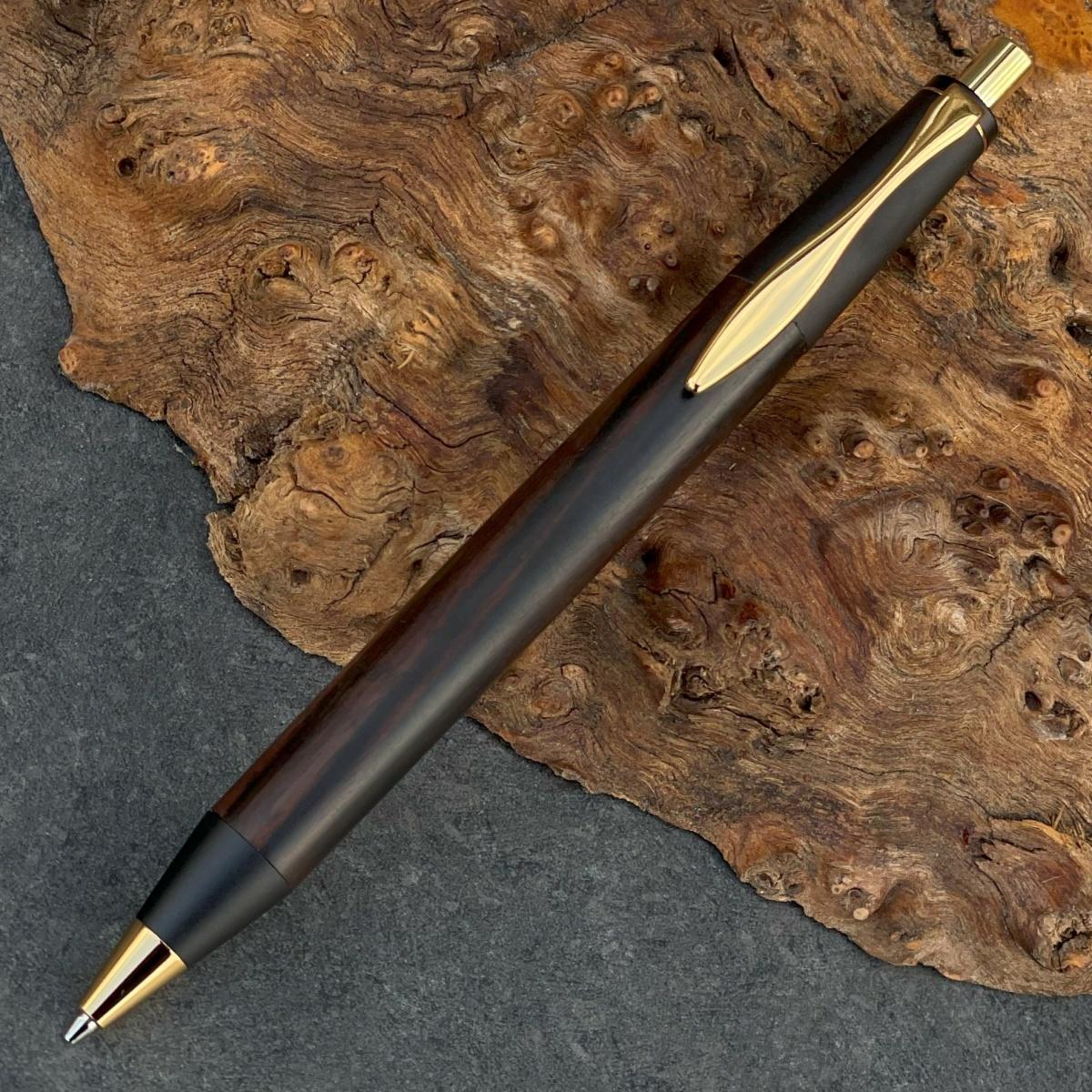 黒檀・こくたん/&nbsp;2つの内部機構を持つ新感覚の木軸ペン&nbsp;/&nbsp;SINPEN【MP&BP】ゴールド金具&nbsp;/&nbsp;MUKU屋