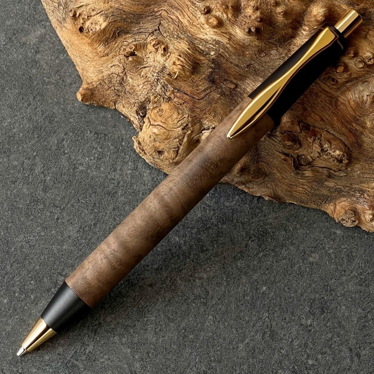 クラロウォールナット&nbsp;&nbsp;/&nbsp;2つの内部機構を持つ新感覚の木軸ペン&nbsp;/&nbsp;SINPEN【MP&BP】ゴールド金具&nbsp;/&nbsp;MUKU屋