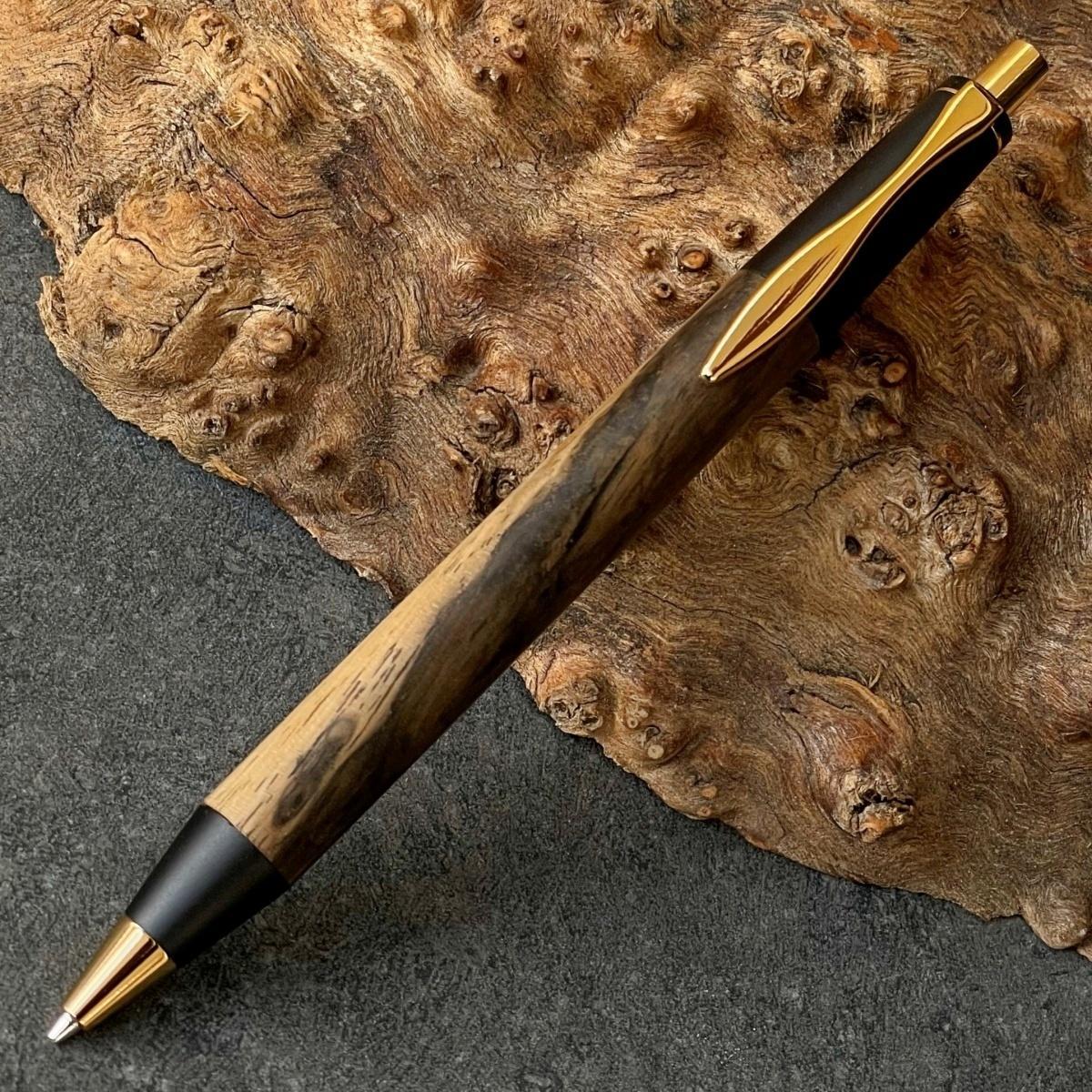 黒柿&nbsp;/&nbsp;2つの内部機構を持つ新感覚の木軸ペン&nbsp;/&nbsp;SINPEN【MP&BP】&nbsp;ゴールド金具/&nbsp;MUKU屋