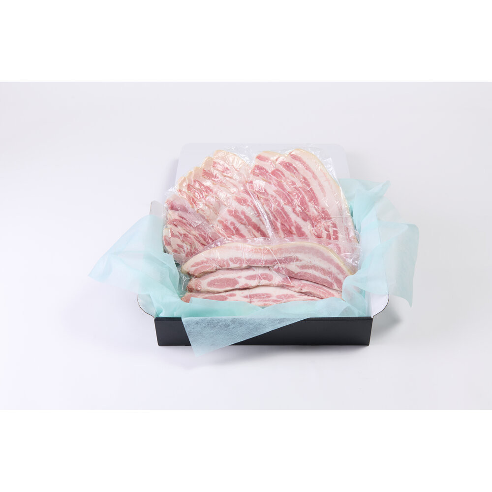 【10月発送開始『定期便』】鈴鹿産さくらポーク 手造りベーコンスライス（約600g／厚切り約100g×3、薄切り約100g×3）全3回