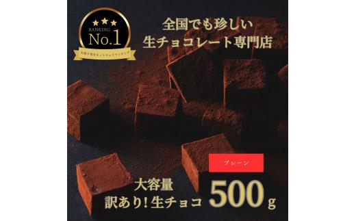 大容量 訳あり 生チョコレート 500g プレーン