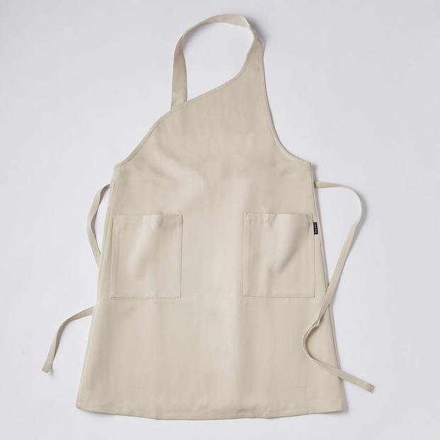 【ベージュ】ワンショルダーエプロン（撥水・撥油）