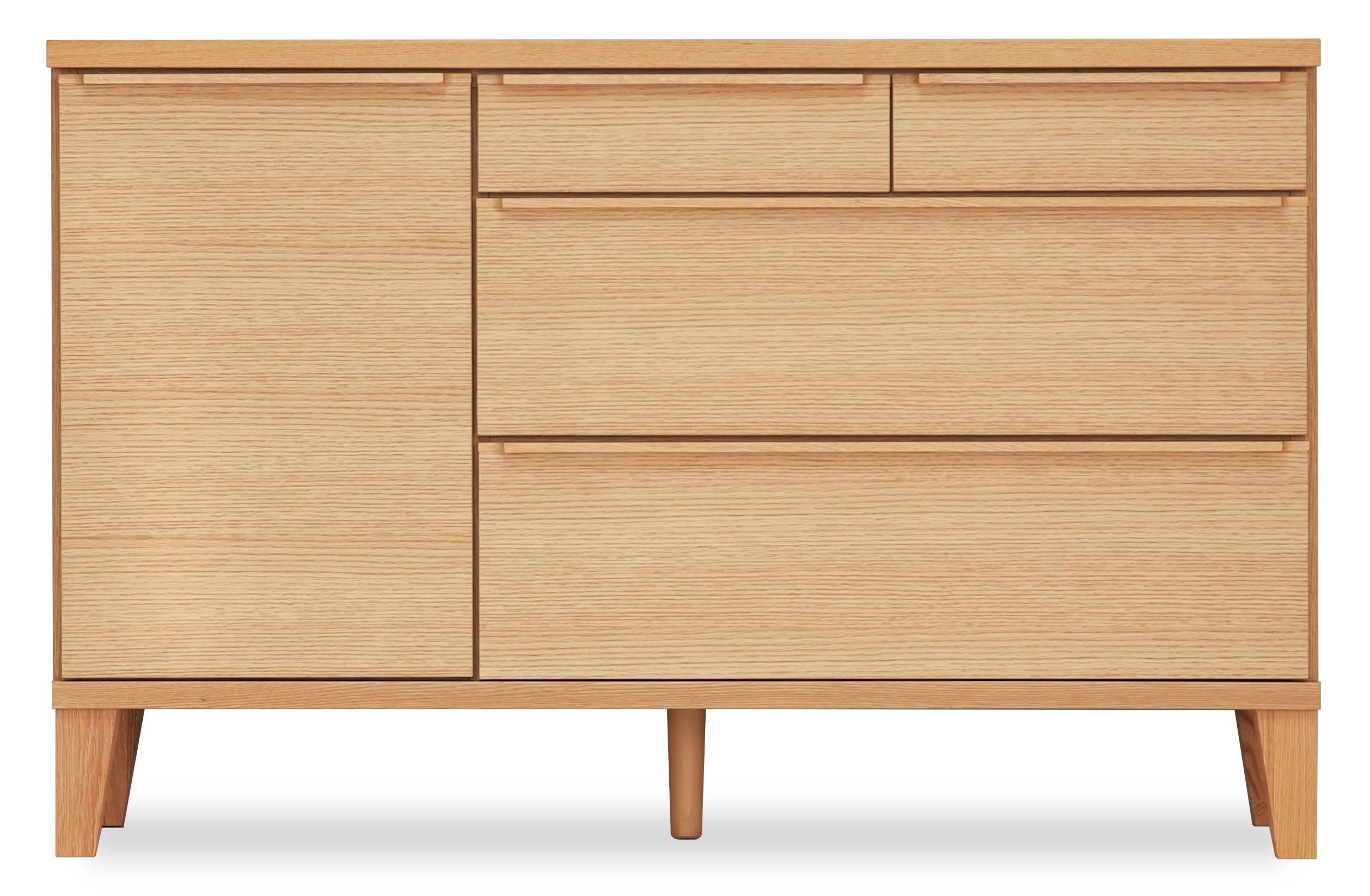 大川家具&nbsp;幅120cm&nbsp;サイドボード&nbsp;レッドオーク&nbsp;-leo-レオ