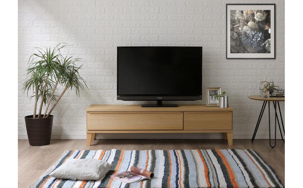 大川家具&nbsp;幅153cm&nbsp;テレビボード&nbsp;レッドオーク&nbsp;-leo-レオ