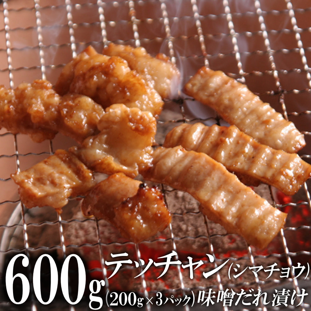テッチャン味噌だれ漬け600g（200g×3）