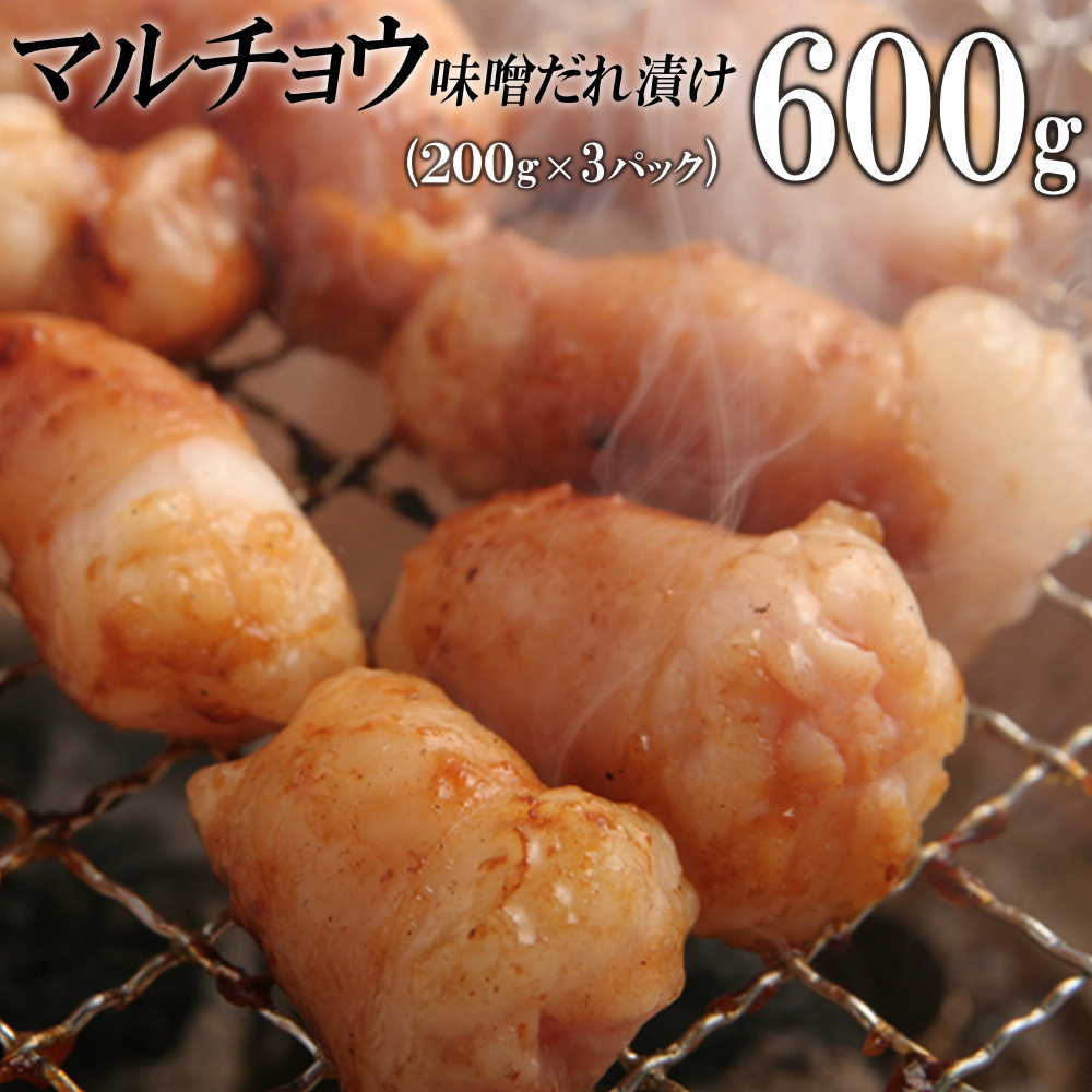 マルチョウ味噌だれ漬け600g（200g×3）