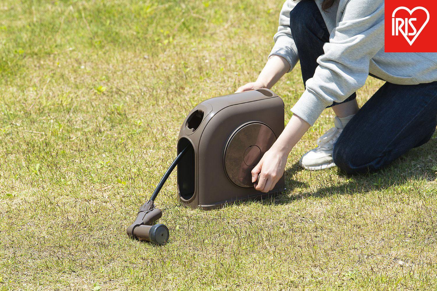 フルカバーホースリール　スリムＨＧ　１０Ｍ&nbsp;FSHG-10&nbsp;ダークブラウン