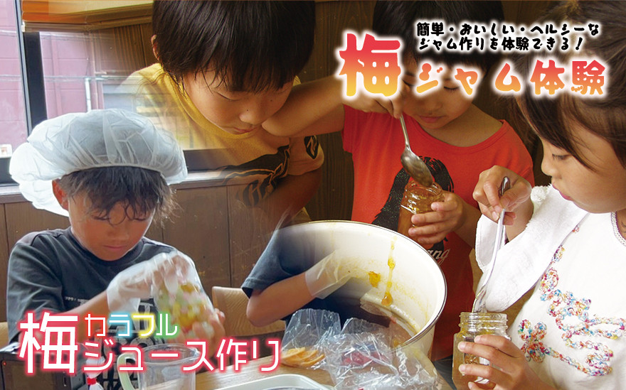 カラフル梅ジュース＆梅ジャムづくり体験チケット&nbsp;&nbsp;iwasho004A