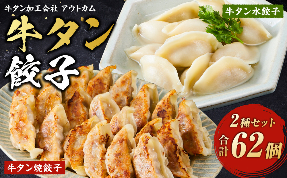 牛タン加工会社　アウトカム　牛タン餃子２種セット