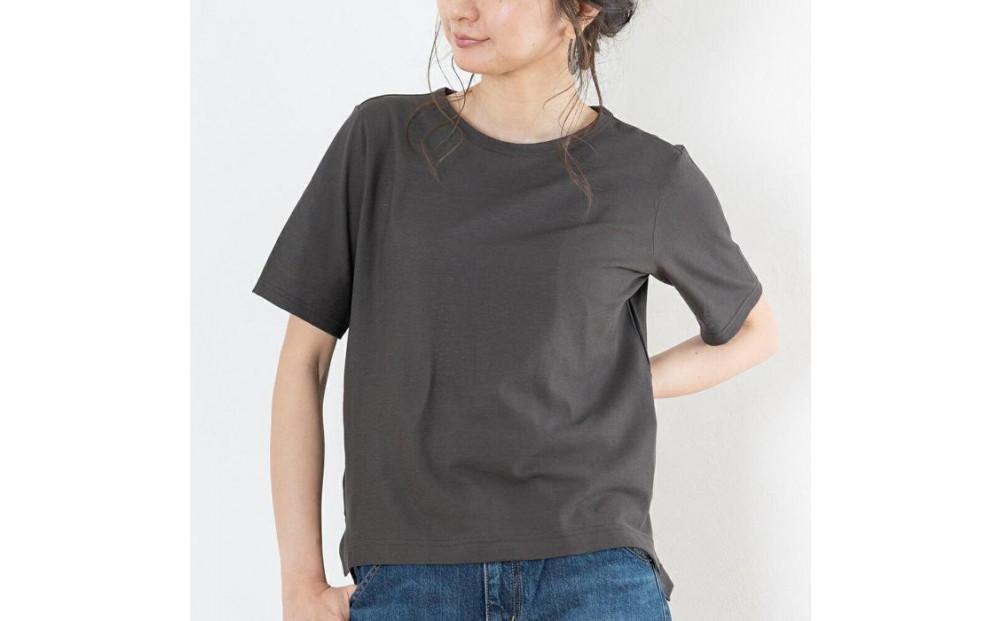 レディースカットソー&nbsp;半袖&nbsp;モカチャコール&nbsp;L