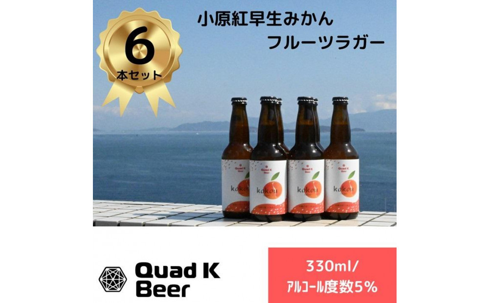 香川県産クラフトビール「Quad&nbsp;K&nbsp;Beer」&nbsp;kokou&nbsp;計6本