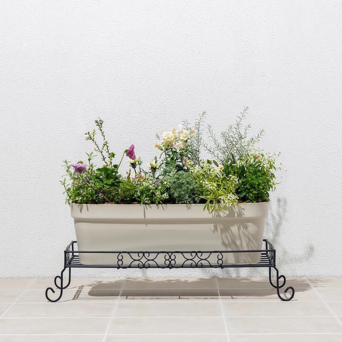 98919500&nbsp;デザインフラワースタンド&nbsp;スクエア&nbsp;S&nbsp;約幅71.5cm×奥行31.5cm×高さ15cm