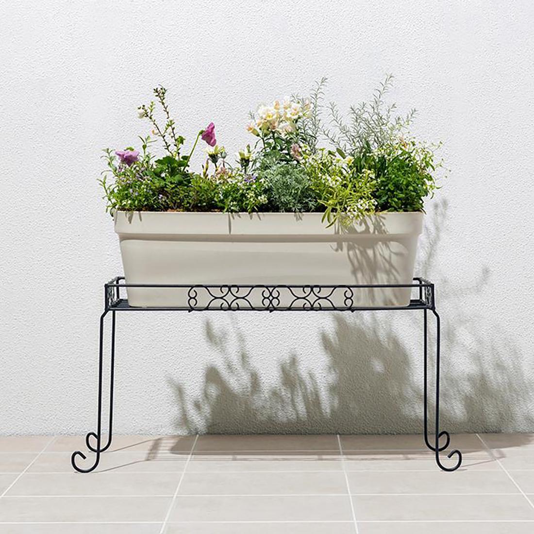 98920100&nbsp;デザインフラワースタンド&nbsp;スクエア&nbsp;M&nbsp;約幅71.5cm×奥行31.5cm×高さ35cm