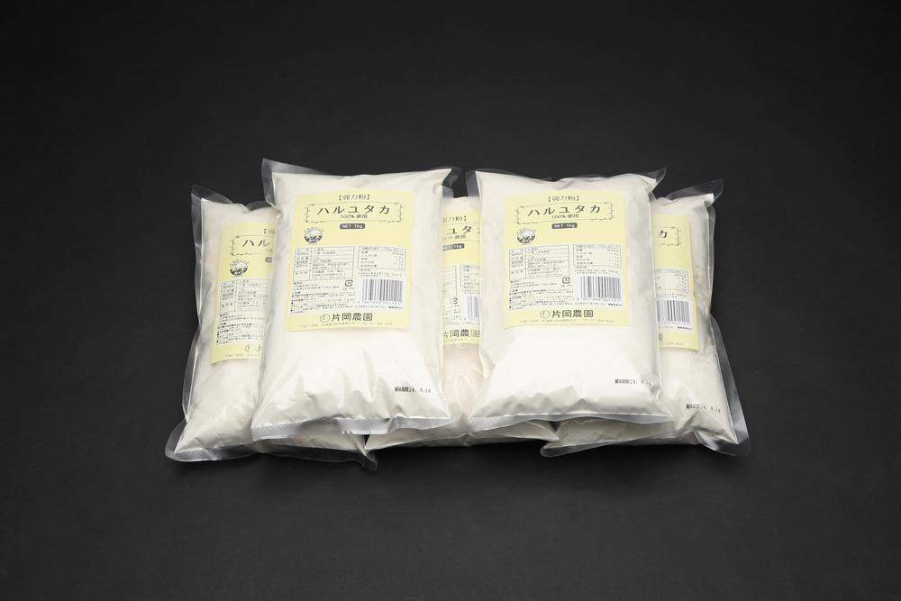 ハルユタカ100％強力粉　1kg×5袋