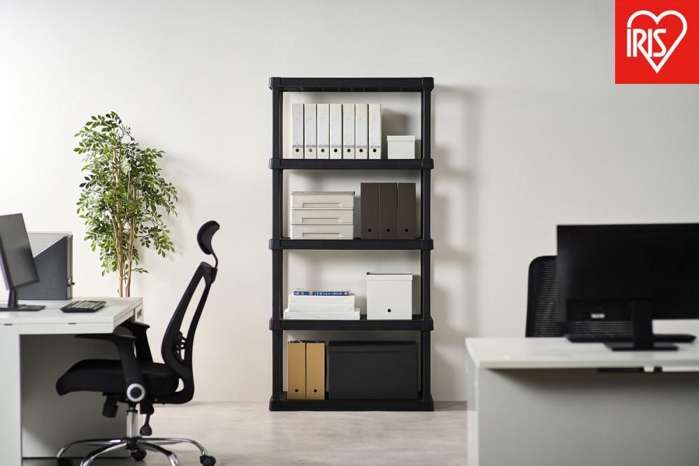 プラスチックラック5段&nbsp;PLR-9145&nbsp;ブラック