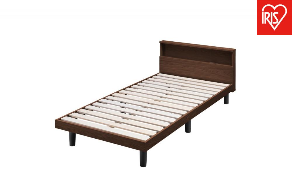 【ふるさと納税】 ベッド すのこベッド シングル アイリスオーヤマ すのこ コンセント付き ベッドフレーム シングルベッド 脚付きベッド 木製ベッド 通気性 簡単組み立て シンプル ヘッドボード コンセント付きすのこベッド おすすめ 人気 アイリス SNB-S