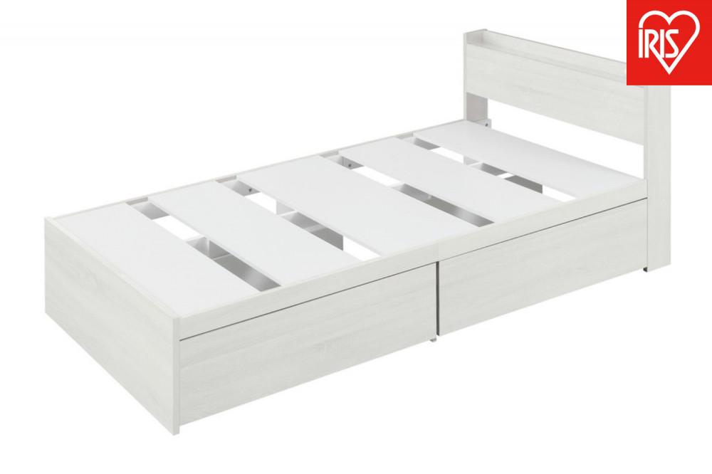 ベッド  収納ベッド宮付き DSBM-S オフホワイト