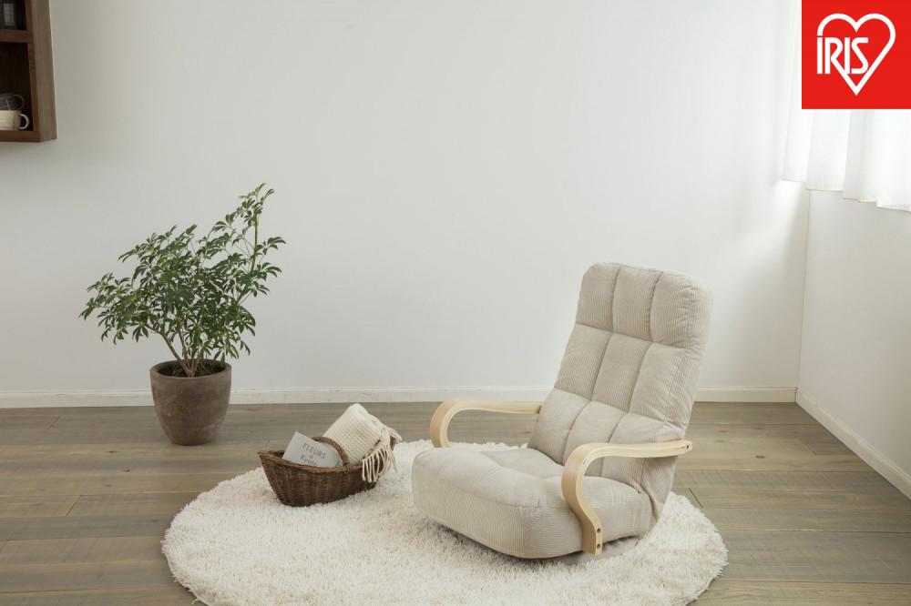 イス&nbsp;ウッドアームチェア回転タイプ&nbsp;WAC-K&nbsp;ベージュ