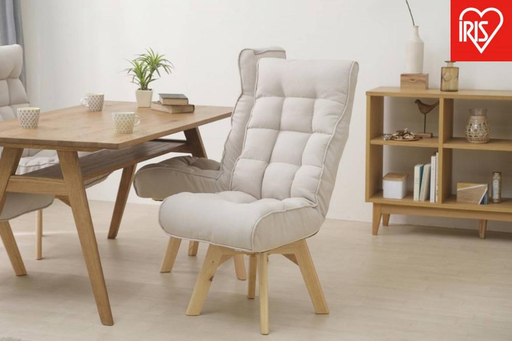 イス&nbsp;回転ファブリックチェア&nbsp;FACN-K&nbsp;アイボリー