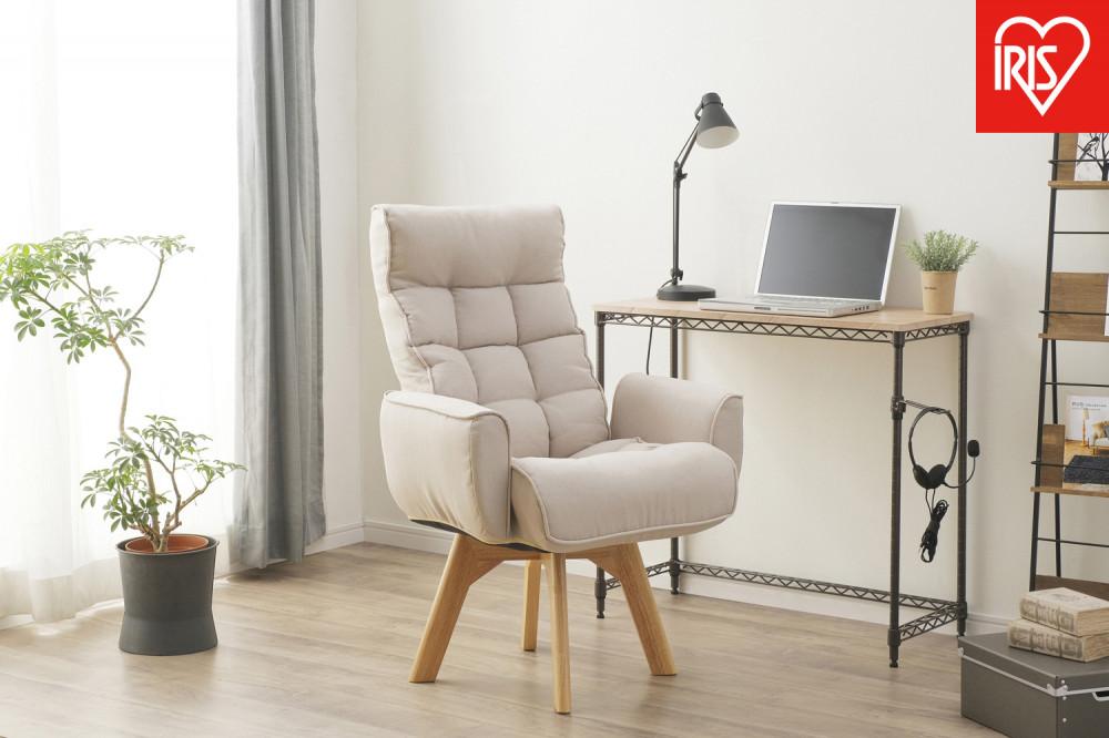 イス&nbsp;回転ファブリックチェア&nbsp;FACN-KH&nbsp;アイボリー