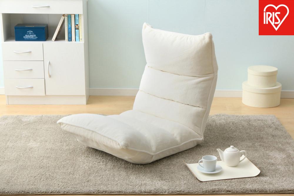 イス&nbsp;フロアチェア　低反発&nbsp;ZCR-2&nbsp;アイボリー