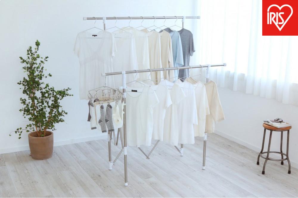 物干し&nbsp;&nbsp;伸縮スリム収納物干し&nbsp;SSSM-140&nbsp;新生活&nbsp;一人暮らし&nbsp;ひとり暮らし&nbsp;就職祝い&nbsp;進学祝い&nbsp;合格祝い&nbsp;家具&nbsp;インテリア&nbsp;