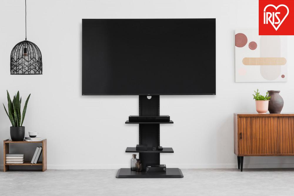 テレビ台&nbsp;スタンドテレビ台&nbsp;UTS-700R-BO&nbsp;ブラックオーク