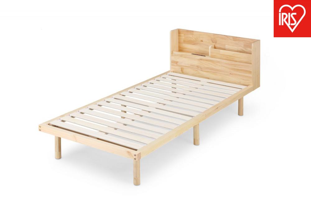 ベッド  宮付き高耐荷重すのこベッド HWBM-S ナチュラル