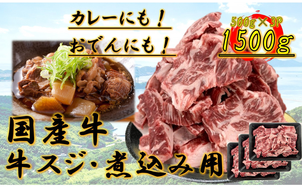 国産牛　スジ　1.5kg