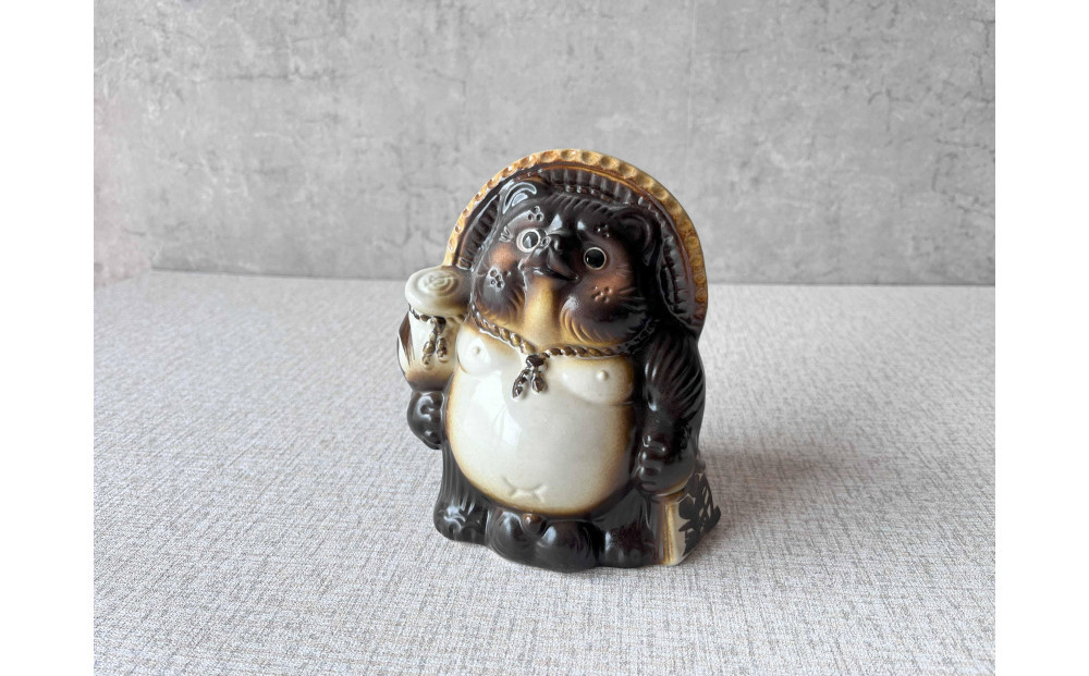 【信楽焼】たぬき貯金箱 16cm