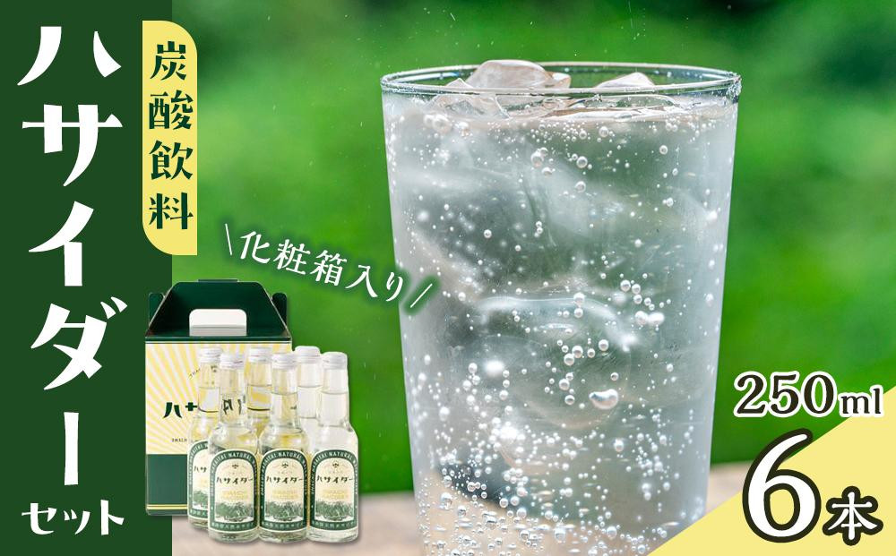 炭酸飲料&nbsp;サイダー&nbsp;セット&nbsp;6本&nbsp;×&nbsp;250ml&nbsp;ハサイダー&nbsp;箱入り｜黒部ダム&nbsp;破砕帯&nbsp;飲料&nbsp;炭酸飲料&nbsp;サイダー&nbsp;&nbsp;人気&nbsp;おすすめ&nbsp;清涼飲料&nbsp;&nbsp;ご当地&nbsp;ドリンク&nbsp;送料無料&nbsp;長野県&nbsp;大町市&nbsp;ふるさと納税	