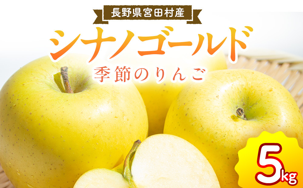季節のりんご『シナノゴールド』（５ｋｇ）（予約制）（りんご&nbsp;林檎&nbsp;フルーツ&nbsp;ビタミン&nbsp;果物&nbsp;くだもの&nbsp;上伊那&nbsp;宮田村&nbsp;長野&nbsp;信州&nbsp;甘い&nbsp;新鮮&nbsp;人気&nbsp;ギフト&nbsp;贈答&nbsp;お祝い&nbsp;プレゼント&nbsp;贈り物&nbsp;特産品）