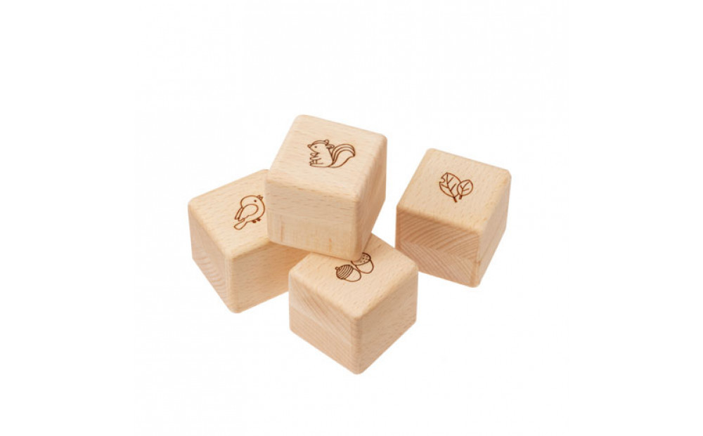 木のおもちゃ ＭＯＣＣＯ　森の音入りキューブ BA-50 木製玩具 木のおもちゃ 対象年齢6ヶ月から