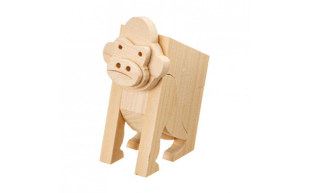 ＭＯＣＣＯ　木の工作キット＜ゴリラ＞木製玩具&nbsp;&nbsp;木のおもちゃ&nbsp;対象年齢６歳から