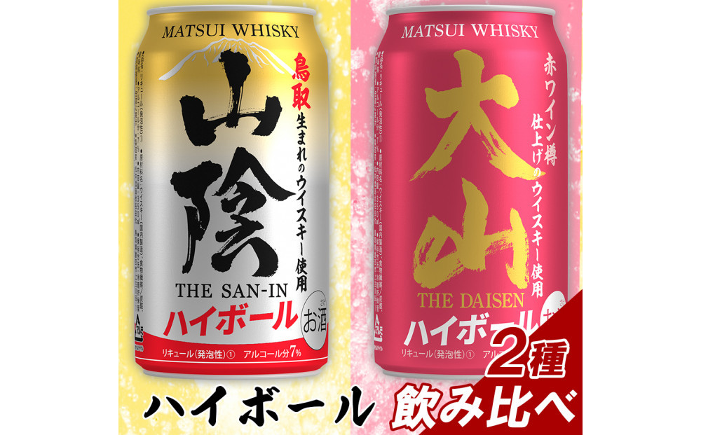 【松井酒造】マツイハイボール缶&nbsp;2種(山陰ハイボール、大山ハイボール)&nbsp;350ml&nbsp;6缶セット