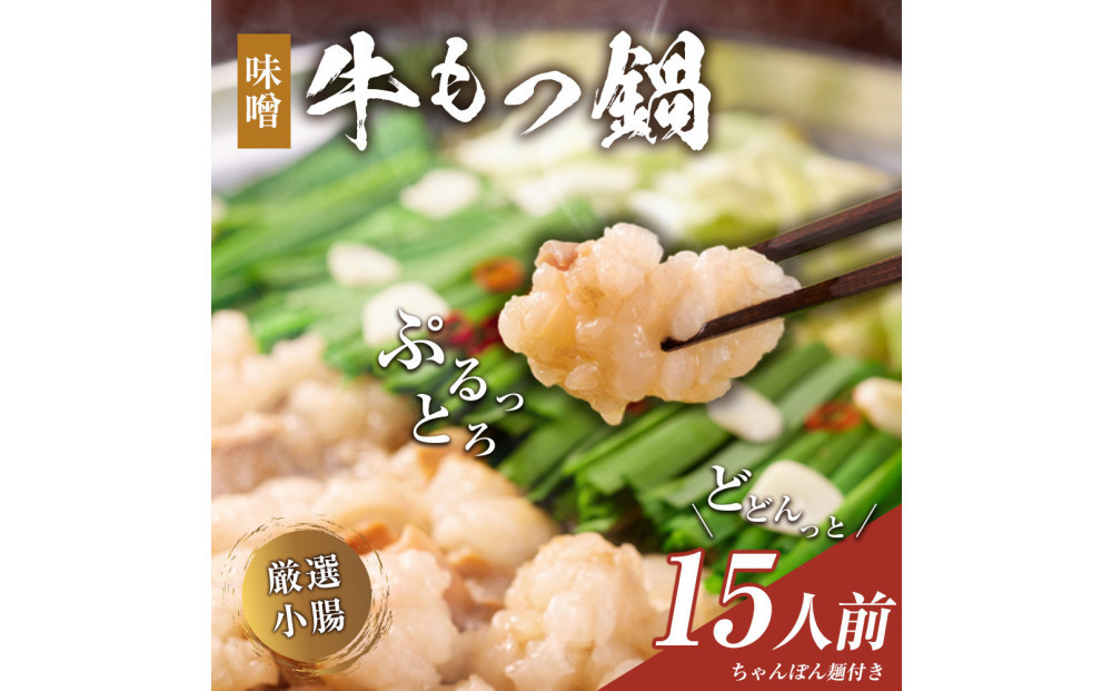 もつ鍋（味噌）15人前セット