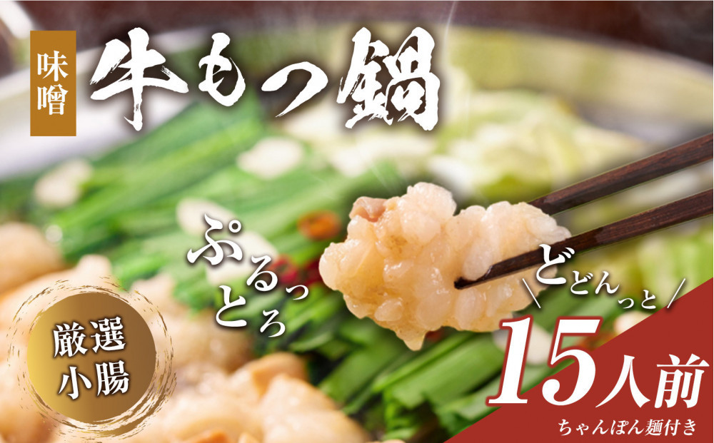 もつ鍋（味噌）15人前セット