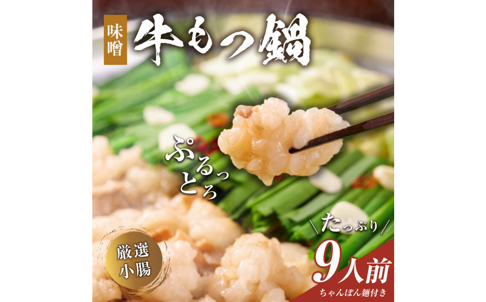 もつ鍋（味噌）9人前セット
