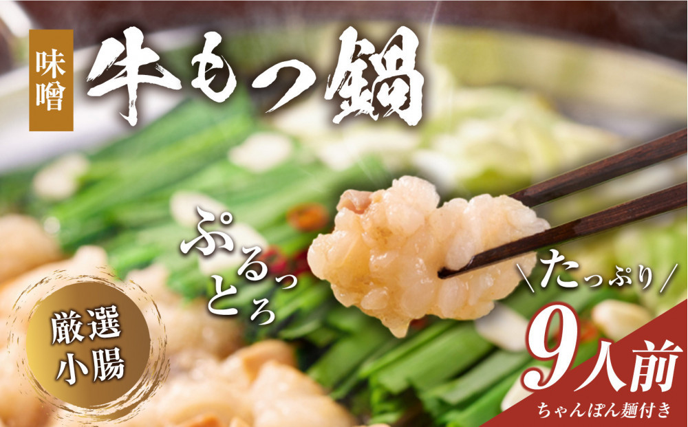 もつ鍋（味噌）9人前セット