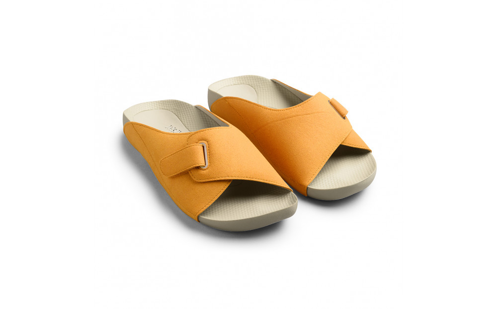 AKAISHI&nbsp;アーチフィッター603指圧&nbsp;やわらかなソフト指圧の室内履きサンダル【アプリコット】＜LLサイズ＞□