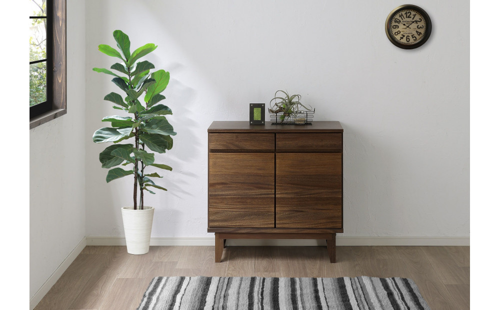 大川家具&nbsp;幅80cm&nbsp;サイドボード&nbsp;無垢材&nbsp;-owl-オウル