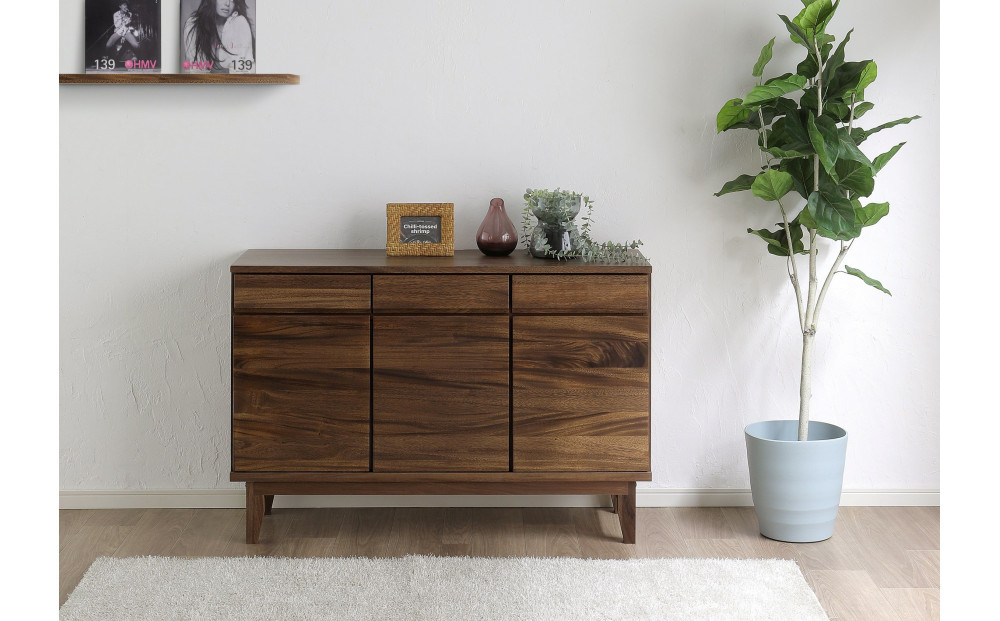 大川家具&nbsp;幅120cm&nbsp;サイドボード&nbsp;無垢材&nbsp;-owl-オウル