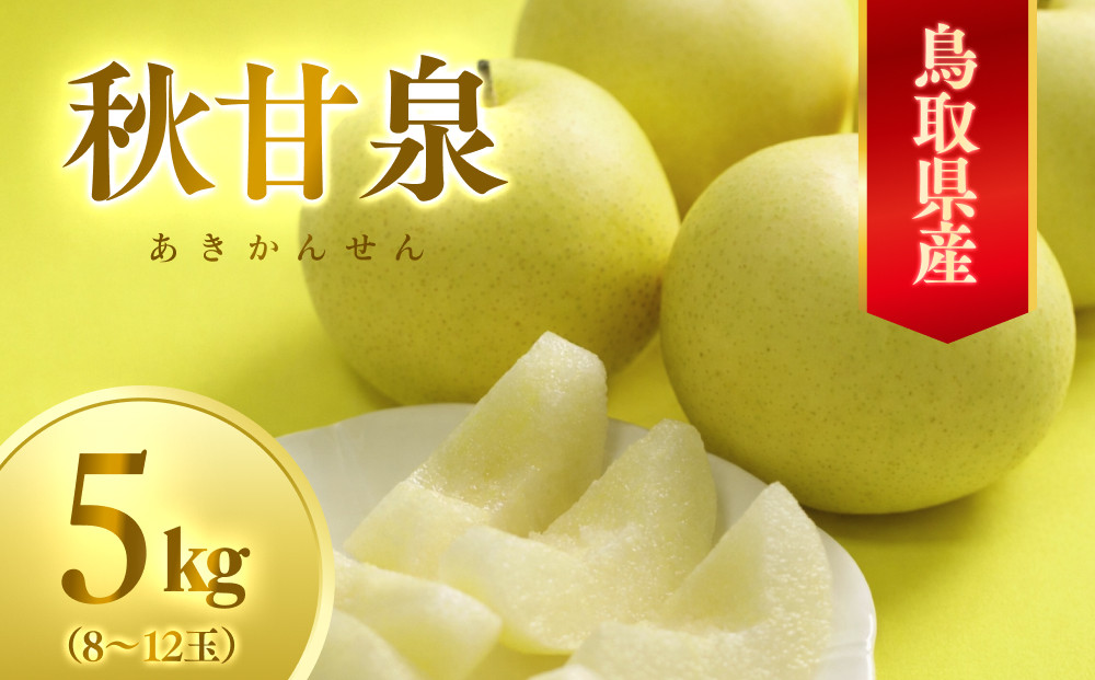 数量限定&nbsp;鳥取県産梨&nbsp;秋甘泉（あきかんせん）&nbsp;5kg（8～12玉）｜鳥取&nbsp;梨&nbsp;なし&nbsp;秋甘泉&nbsp;あきかんせん&nbsp;期間限定&nbsp;送料無料&nbsp;鳥取県&nbsp;三朝町